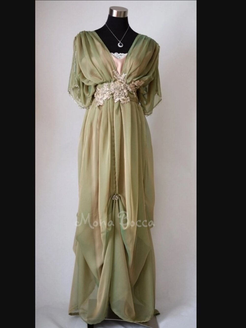 Gorgeous Custom-Made Edwardian Gown Costume Titanic Downton Inspired Size 14 NEW